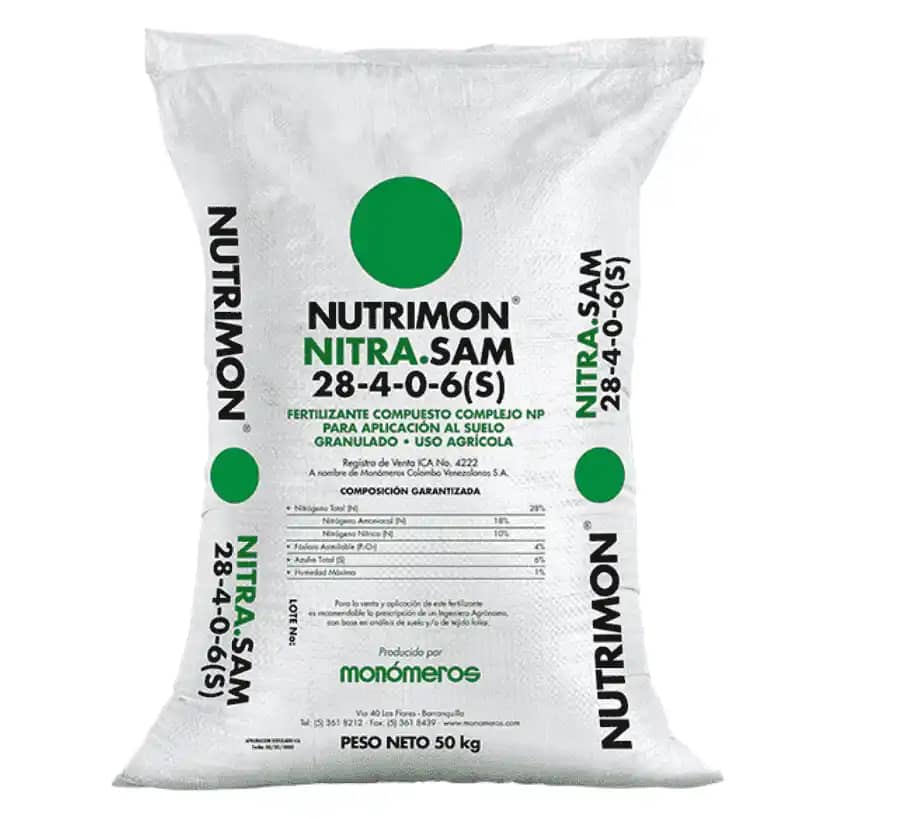 Fertilizante Nitra.sam 28-4-0-6(S) x 50 kg