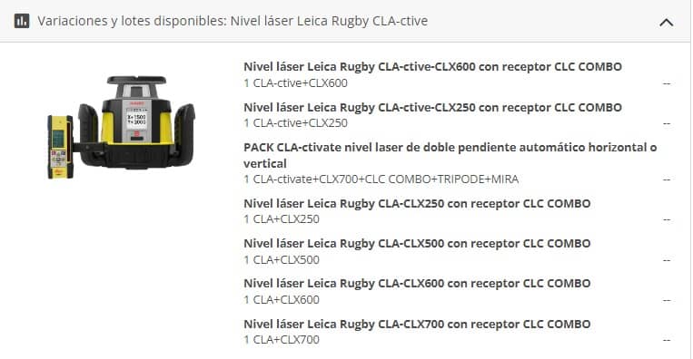 Nivel láser Leica Rugby CLA-ctive