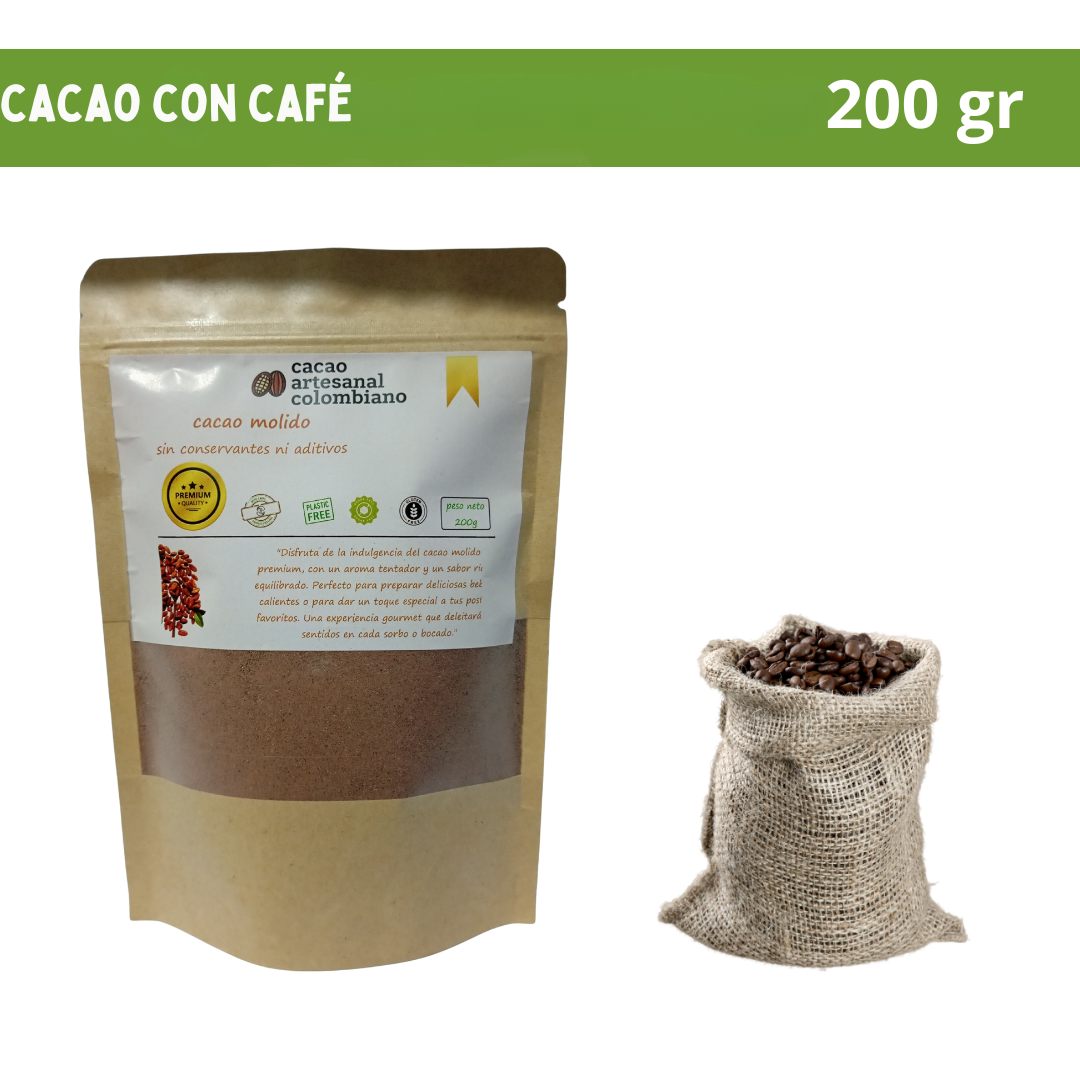 Cacao sabor café x 200 Gr
