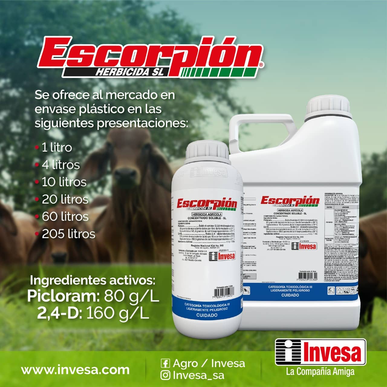 Herbicida Selectivo Escorpión x 1 Litro