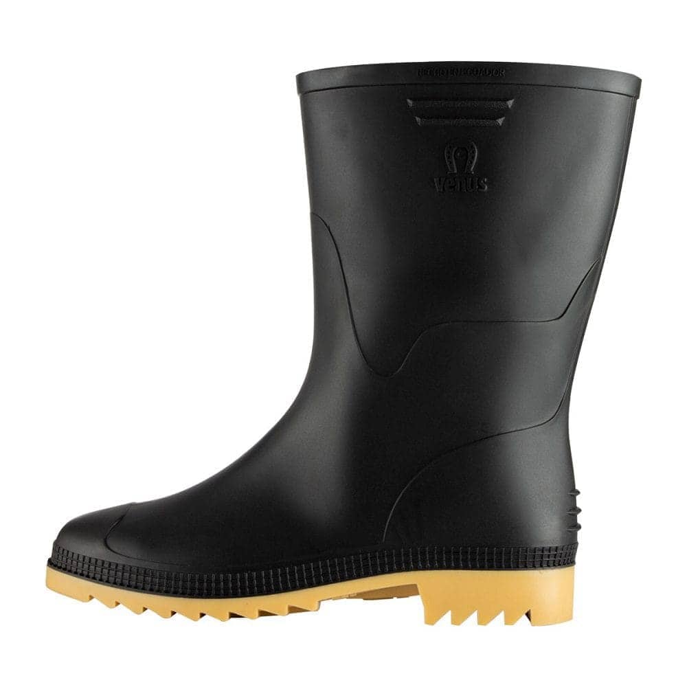 Bota Caminera Negro Amarillo Talla 34- 44 | Caña baja impermeable
