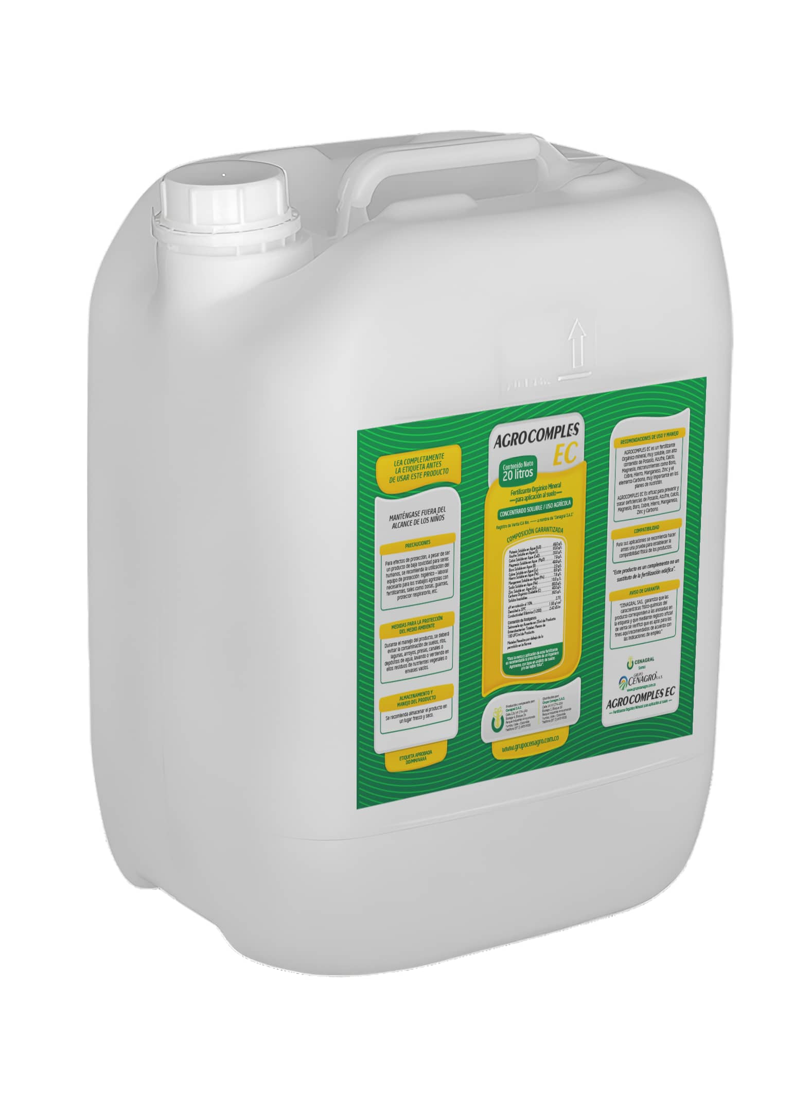 Agrocomples EC 20 Lt – Fertilizante Foliar Zinc y Boro