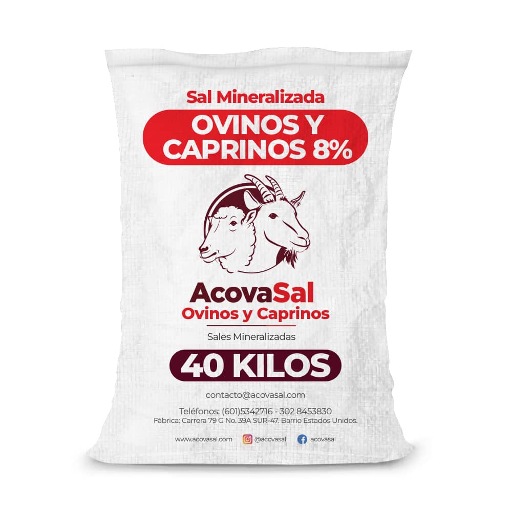 Sal Premium Ovinos y Caprinos 8% x 40 Kg