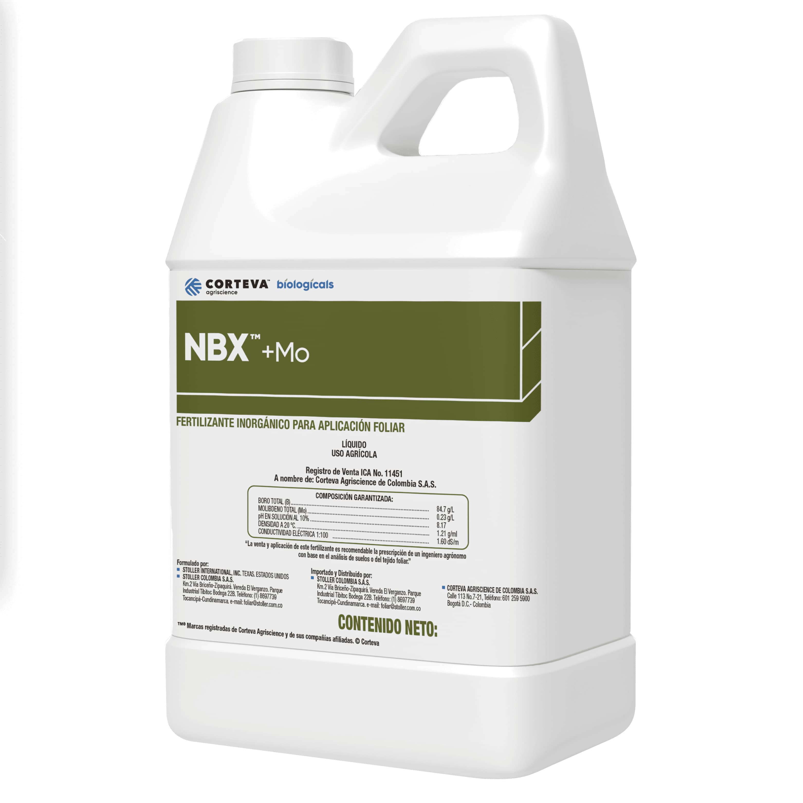 NBX +Mo Fertilizante Foliar con Boro y Molibdeno