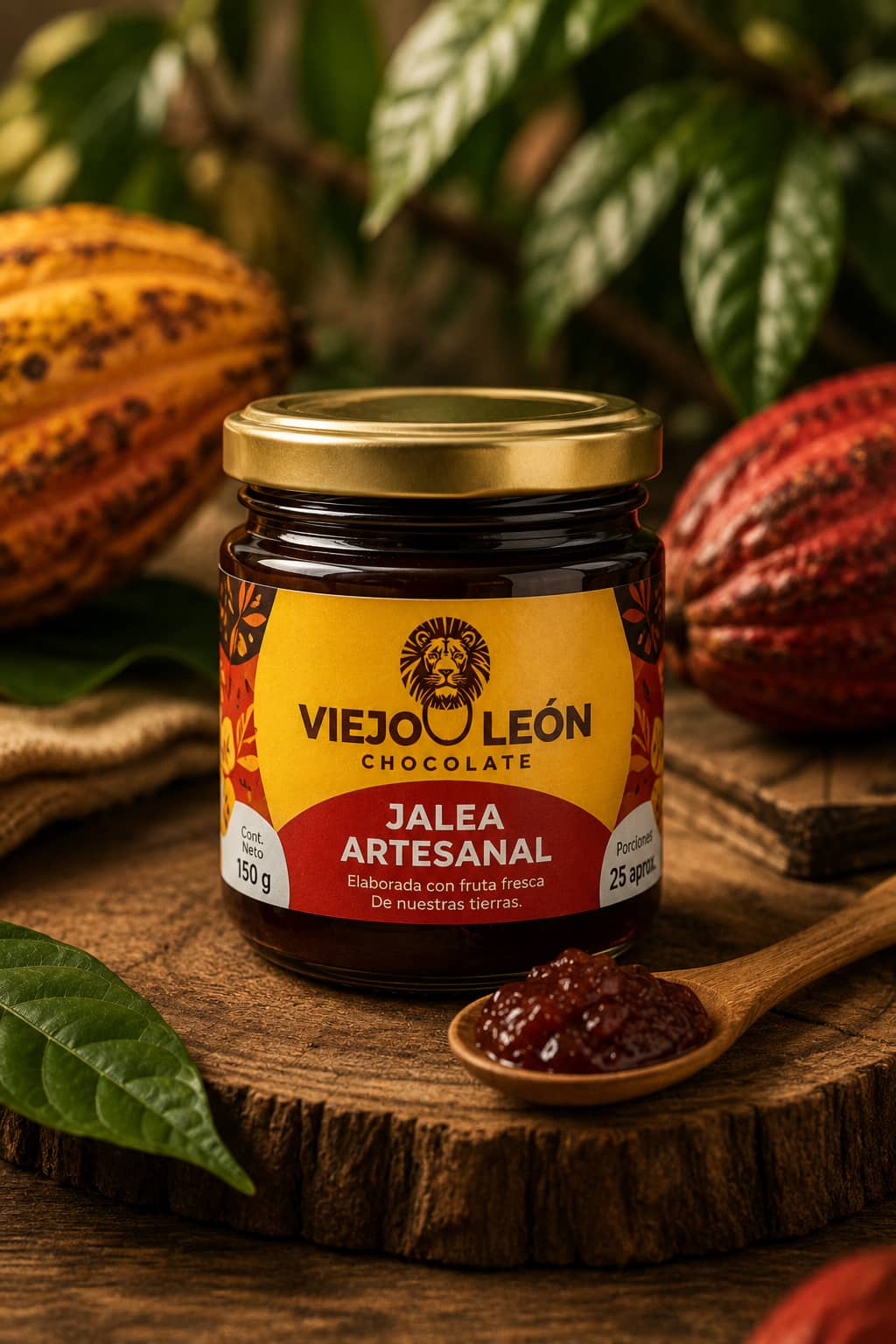 Jalea  de Cacao Artesanal  130 ml | Viejo León Chocolate