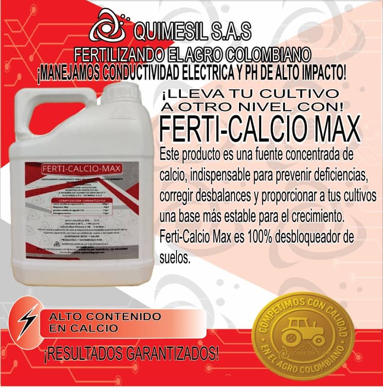 Ferti-Calcio Max | Líquido de Alta Concentración en Calcio