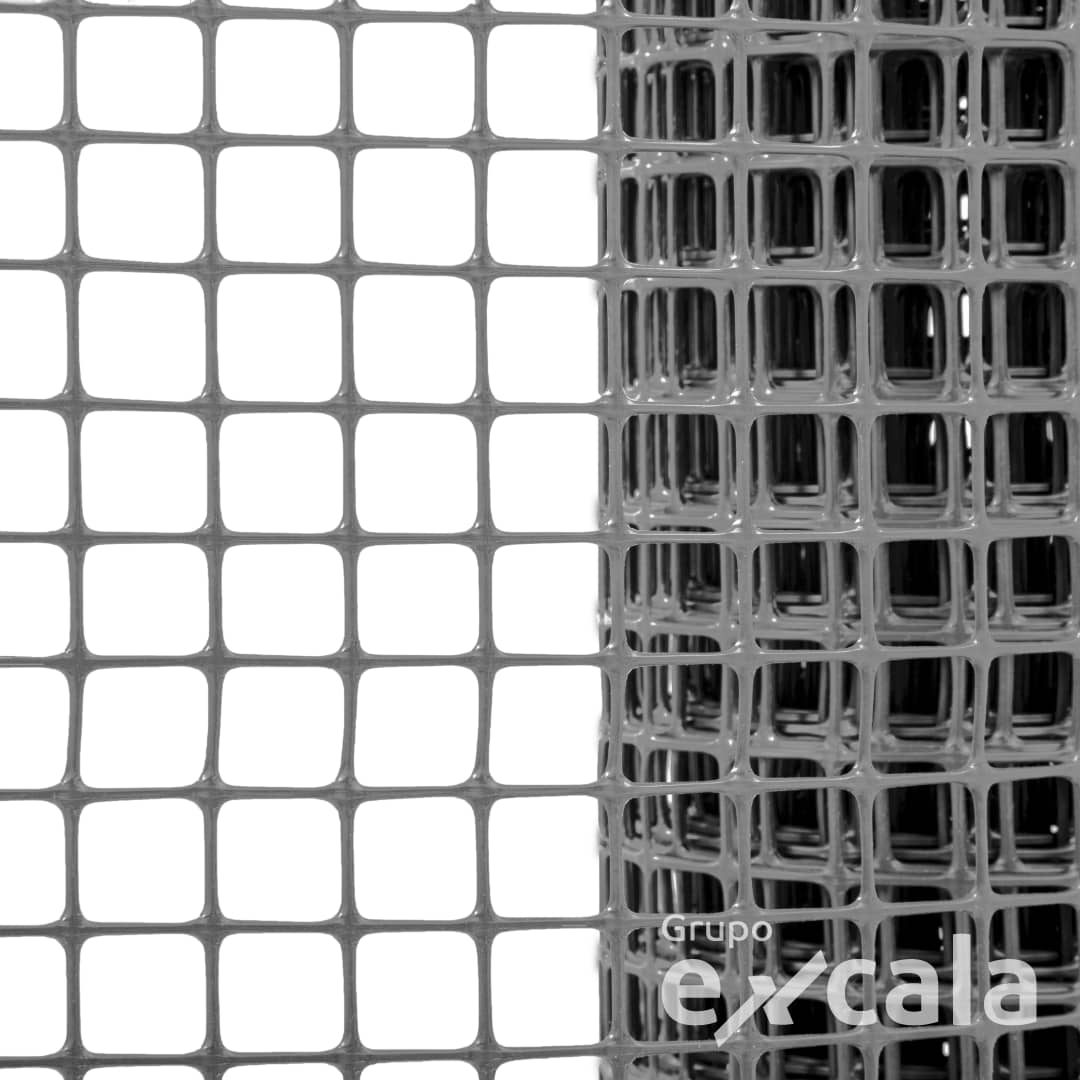 Malla Cuadrada Gris 15x15mm 1.5m x 30m 330g/m | Excala
