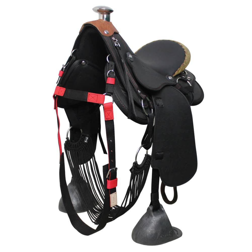 Silla Pantanera De Vaquería MESACÉ - Negra con Rojo